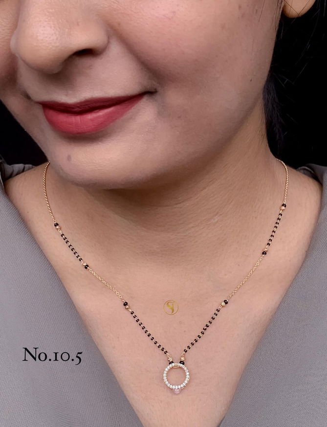 11 AD Diamond Designer Regular Wear Mangalsutra Manufacturers
